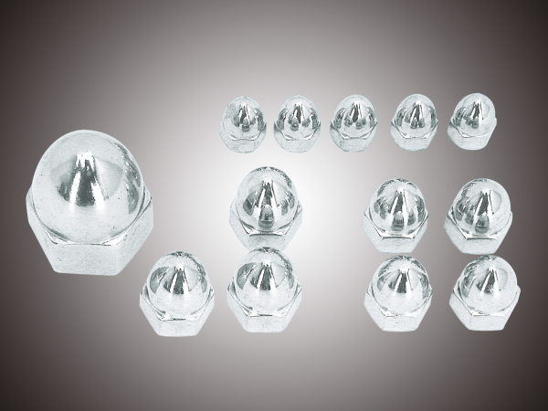 50pck Chrome acorn nuts M10x1.5 (GB)