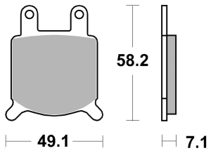 SBS HF Brake pads for GMA small calipers
