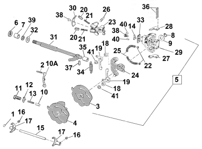 Shifter shaft XL74-85 (GB)