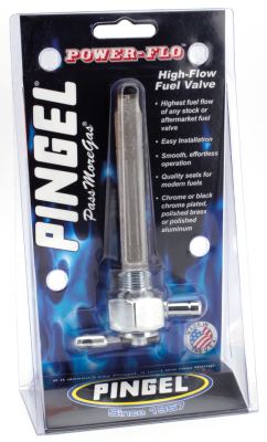 POWER FLO petcock single side outlet chr (GB)