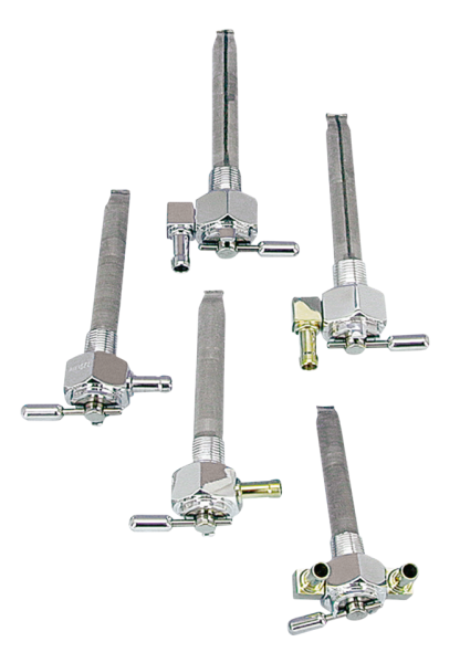 POWER FLO petcock single down outlet alu (GB)