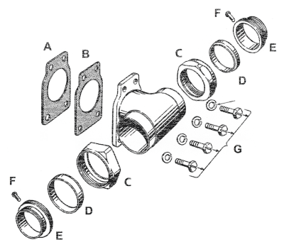 10pck Gasket, Intake Manifold 40-65, Lin (GB)