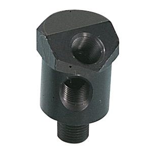 EVO pressure gauge adaptor dual, black (GB)