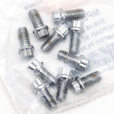10pck 12-point bolts,5/16-18 x 5/8",