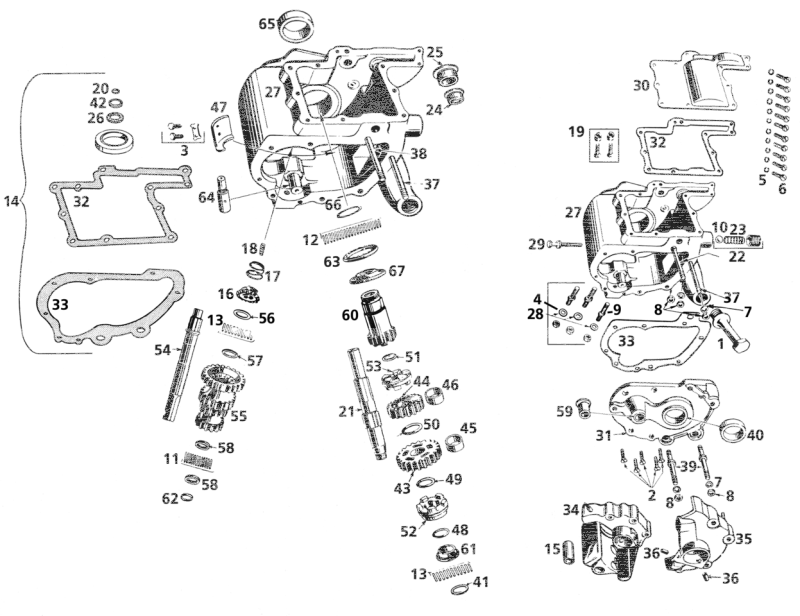 Transmission mount kit 45CI29-74 chr (GB)
