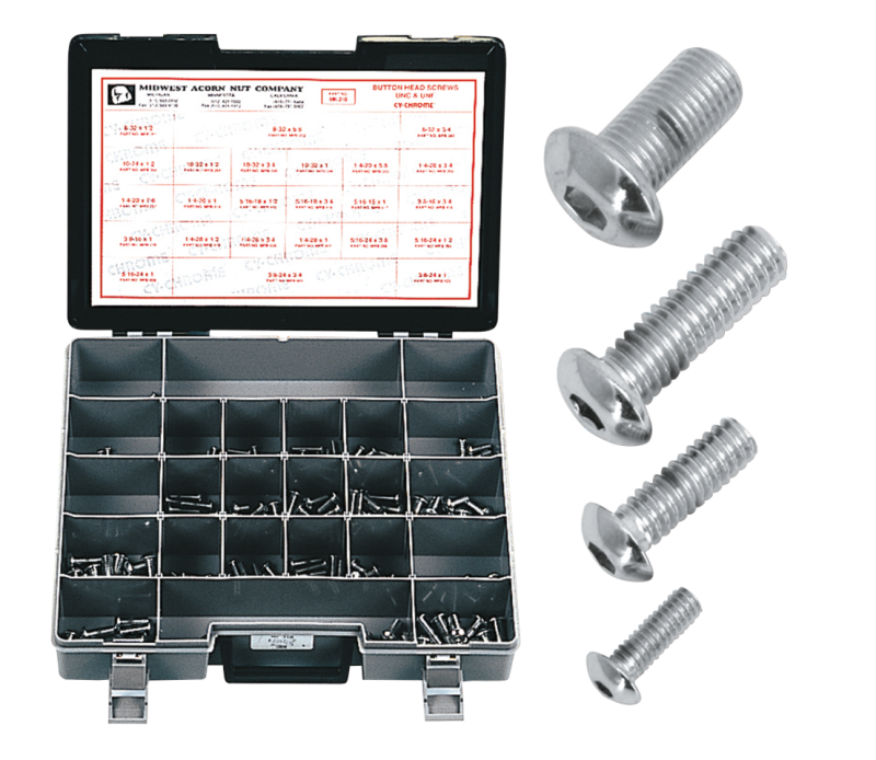 Button head Allen screws assortment box (GB)