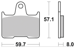 SBS rear brake pads XL14-22