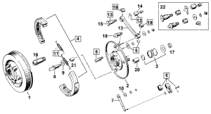 bushing, brake shackle, set of 2, all sh (GB)