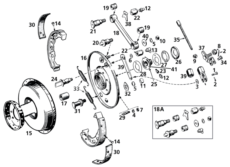 Front brake operating lever (GB)