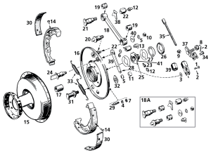 plate, center stabilizer, WL/WLA, black (GB)