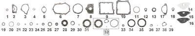25pck O-ring GENUINE JAMES #11166 (GB)