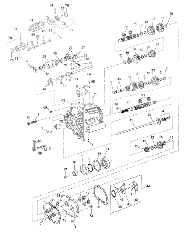 4th. Gear countershaft BT94-06 25T (GB)