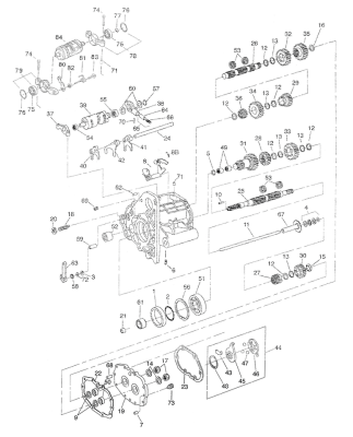 4th. Gear countershaft BT94-06 25T (GB)