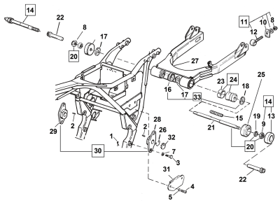 Swingarm retainer ring assy BT80-01 (GB)