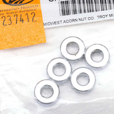 5pck Spacers 1/4"Ix5/8"Ox1/4"L chrome (GB)