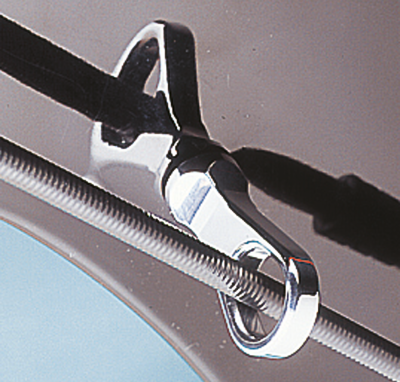 Billet Speedo cable guide chr. (GB)