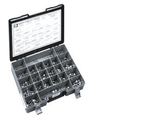 Ass.tray chr torx knurled head screws (GB)