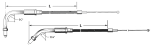 Idle cable black BT96-up LN=44" 135º (GB)
