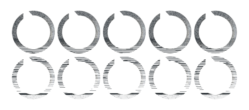 10pck Retaining rings #11177A (GB)