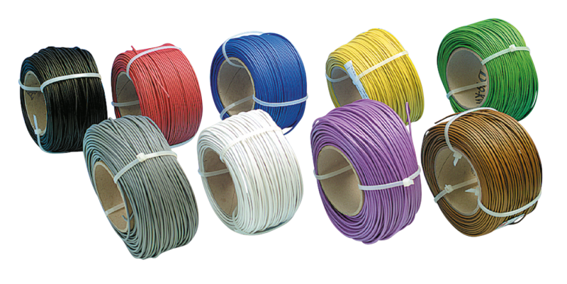Cable red/yellow 0.75 spool length 10mtr (GB)