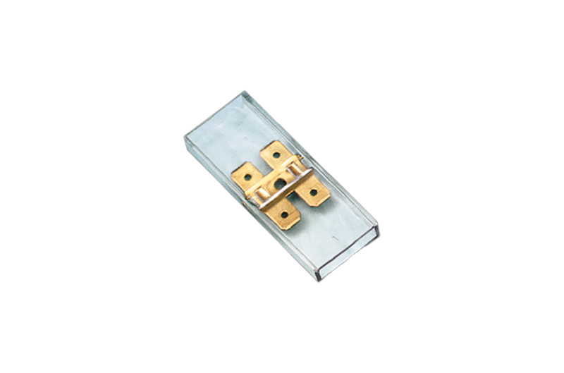 10pck Flat Plug connector 4-way double (GB)