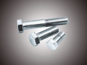 5pck Chr. hex head screws 1/2-13x1"