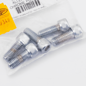 5pck Chrome Allen screws 1/2-13x1 1/4"