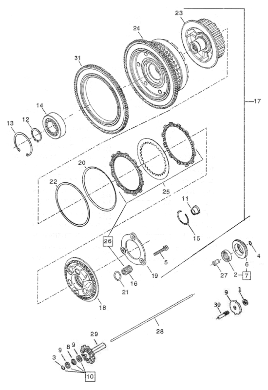 5pck Retaining ring, internal, 2.000" (GB)