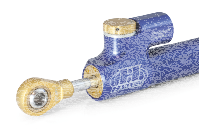 Hyperpro Steering Damper 120mm purple (GB)