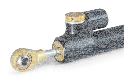 Hyperpro Steering Damper 120mm black (GB)