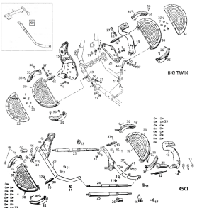 Colony footboard mount kit BT36-57 prkrz (GB)