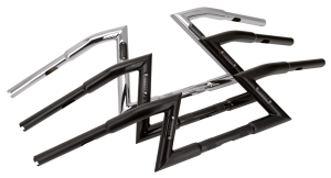 GZP Matt Blk Z-bar TBW 10"rise smoke LED