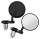 GZP Solo black 1" bar-end cafe mirrors