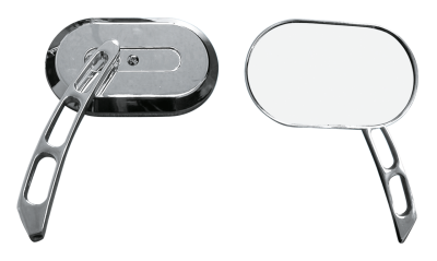 GZP Chrome HD style oval mirror pair (GB)
