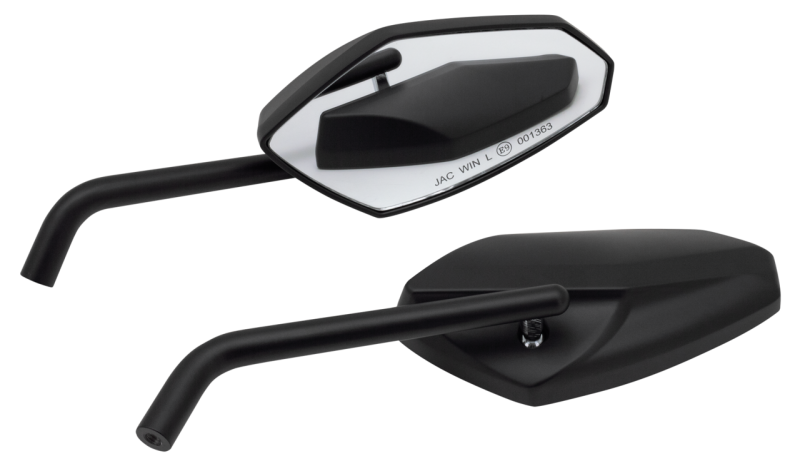 GZP Black Deluxe Street Rod mirrorset (GB)
