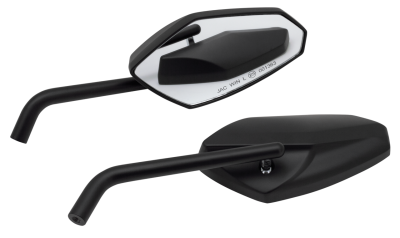 GZP Black Deluxe Street Rod mirrorset (GB)