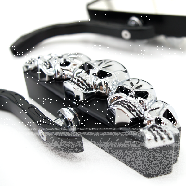 GZP Black Skull vision mirror set (GB)