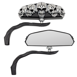 GZP Black Skull vision mirror set (GB)