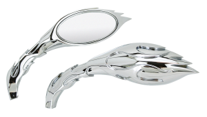 GZP Chrome Magma Flames mirror set