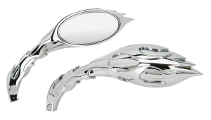 GZP Chrome Magma Flames mirror set