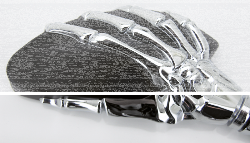 GZP Black mini reaper mirror set (GB)