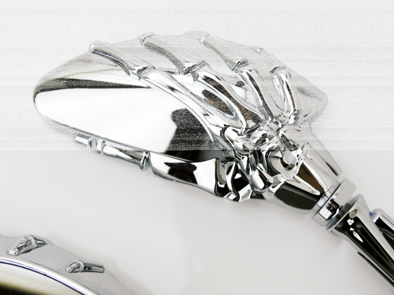 GZP Chrome mini reaper mirror set (GB)