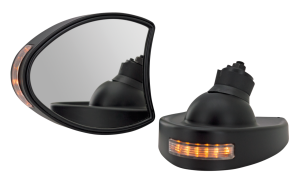 GZP Black BatWing 96-13 mirrors w/Light