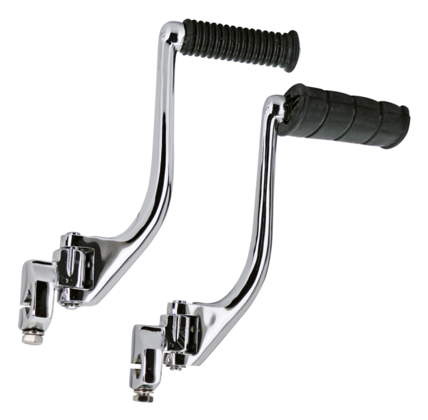 GZP Chrome kickstarter w/flat rubberp (GB)