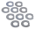 GZP Each Lockwasher stem nut FL #45717-6 (GB)