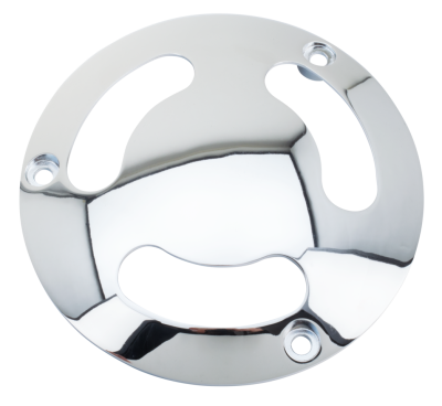GZP Vented chrome 3-hole derby cover
