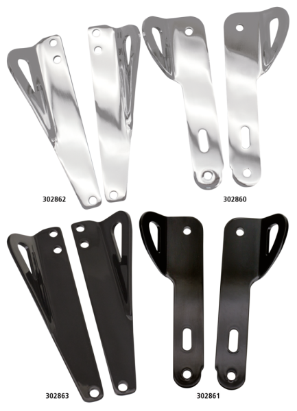 GZP chr tie-down bracket kit FLH/T14-UP (GB)