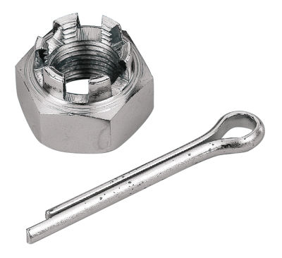 GZP Chrome 5/8-18 castle nut rear axle 8