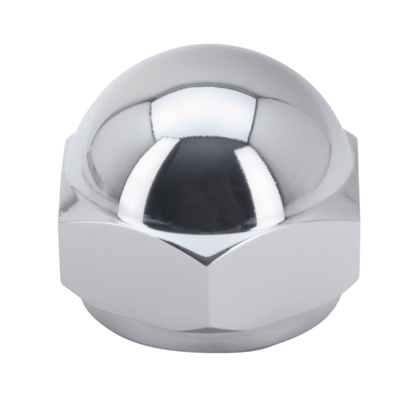 GZP Chrome Glide acorn top stemnut 1"-24 (GB)
