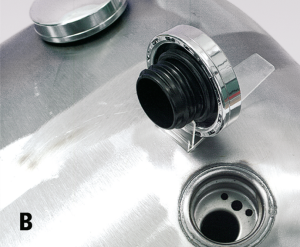 GZP Chrome dash for XL95-up Q/B tanks (GB)